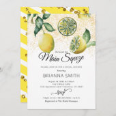 Rustic Lemon Bridal Shower Kaart (Voorkant / Achterkant)