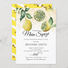 Rustic Lemon Bridal Shower Kaart