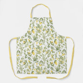 Rustic Lemon Citrus Orchard Pattern Print Schort (Voorkant)