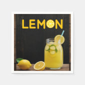 Rustic Lemon Lemonade Baby Shower Servet (Voorkant)