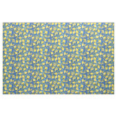 Rustic Lemon Pattern Blue Stof (Yard (91,4 cm))