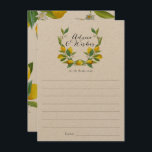 Rustic Lemon Vrijgezellenfeest adviseert en wenst  Advieskaart<br><div class="desc">Advies en wenskaarten voor Vrijgezellenfeest van Lemon</div>