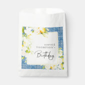 Rustic lemons Mediterranean birthday Bedankzakje (Voorkant)