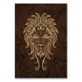 Rustic Leo Zodiac Sign on Stone Effect Kaart (Voorkant)