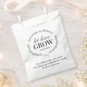 Rustic Let Love Grow Seed Wedding Bedankzakje (Geknipt)