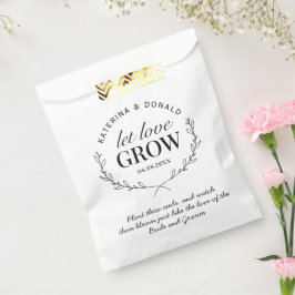 Rustic Let Love Grow Seed Wedding Bedankzakje