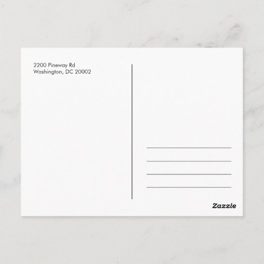 Rustic Lettering White Overlay Foto bedankt Briefkaart (Achterkant)