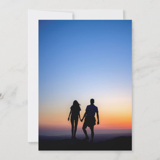 Rustic Letterpress Kaart (Achterkant)