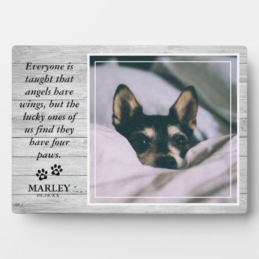 Rustic Licht Hout Huisdier Verlies Huisdier Herden Fotoplaat (voorkant)