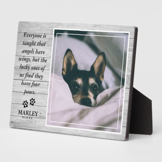 Rustic Licht Hout Huisdier Verlies Huisdier Herden Fotoplaat (Zijkant)