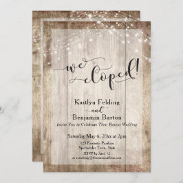 Rustic Licht Hout & Lichtjes, We Zijn Gevlucht, On Kaart