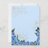 Rustic Light Blue Country Boots Charra Quinceañera Kaart (Achterkant)