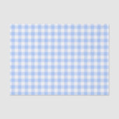 Rustic Light Blue Gingham Pattern Tissuepapier (Voorkant)