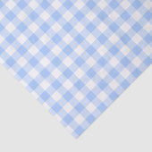 Rustic Light Blue Gingham Pattern Tissuepapier (Detail)