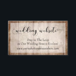 Rustic Light Brown Wood, Wedding Website - Gegeven Informatiekaartje<br><div class="desc">Deze detailkaartbijvoegsels zijn ontworpen om andere items aan te passen in een groeiende bruiloft- en gebeurtenissuite met roestvrij lichtbruin hout als achtergrond. Aan de voorzijde leest u "trouwwebsite" in een uitgewerkte scriptlettertype. Hieronder, in een editable serif doopvont kunt u uitgeven aangezien u houdt van, is ruimte voor een bericht en...</div>