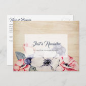 Rustic Light Wood Summer Blossom Benoeming Briefkaart (Voorkant / Achterkant)
