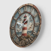 Rustic Lighthouse Coastal Nautical Beach House Grote Klok (Hoek)