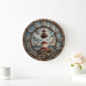 Rustic Lighthouse Coastal Nautical Beach House Grote Klok (Huis)
