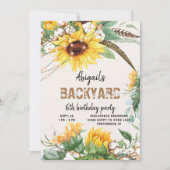 Rustic Lights Achtertuin Kind Verjaardagsfeest Kaart (Voorkant)