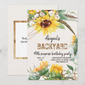 Rustic Lights Achtertuin Verrassing Verjaardagsfee Kaart (Voorkant / Achterkant)