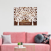 Rustic Lights Guest Book Canvas - 100 handtekening (Insitu (Woonkamer))