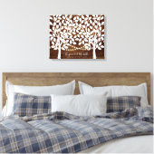 Rustic Lights Guest Book Canvas - 100 handtekening (Insitu (Slaapkamer))