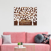 Rustic Lights Guest Book Canvas - 50 handtekeninge (Insitu (Woonkamer))