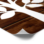 Rustic Lights Guest Book Poster - 100 handtekening (Hoek)