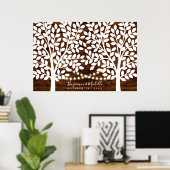 Rustic Lights Guest Book Poster - 200 handtekening (Thuiskantoor)