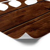 Rustic Lights Guest Book Poster - 250 handtekening (Hoek)