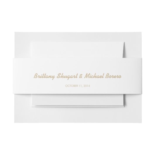 Rustic Lights Kraft Belly Band Uitnodigingen Wikkel (Voorkant Voorbeeld)