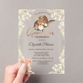 Rustic Lights Lace Cowboy Hat Boots Quinceañera  Acryl Uitnodigingen (Insitu (Draagbaar))