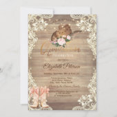 Rustic Lights Lace Cowboy Pet Laarzen Quinceañera Kaart (Voorkant)