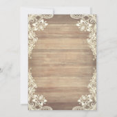 Rustic Lights Lace Cowboy Pet Laarzen Quinceañera Kaart (Achterkant)