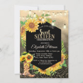 Rustic Lights, Sunflower Country Sweet 16 Kaart (Voorkant)