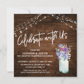 Rustic lights vieren ons met ons wilde bloemen in  kaart (Voorkant)