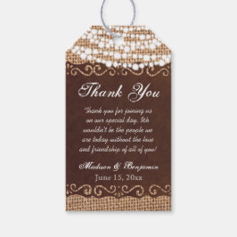 Rustic Lights Wedding Bedankt voor je favoriete ta Cadeaulabel