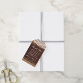 Rustic Lights Wedding Bedankt voor je favoriete ta Cadeaulabel (Met Touw)
