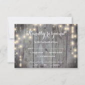 Rustic Lights Wood RSVP (Voorkant)