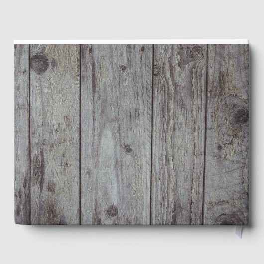 Rustic Lights Wood Wedding Gastenboek (Achterkant)