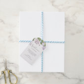 Rustic Lila bruiloft Welkom Cadeaulabel (Met Touw)