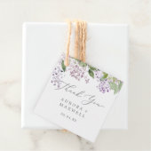 Rustic Lila Dank je Bedankjes Labels (In situ)