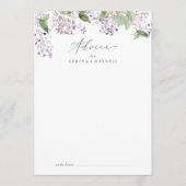 Rustic Lila huwelijk Advieskaart (Voorkant)