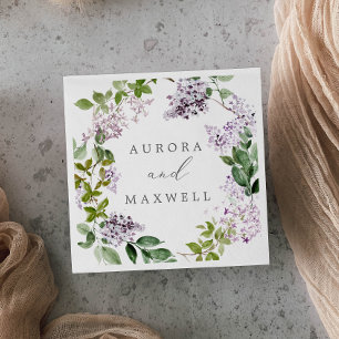 Rustic Lila huwelijk Servet