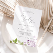 Rustic Lila La Boda de Wedding Kaart