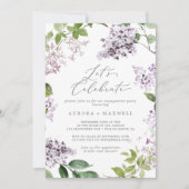 Rustic Lila Laten we vieren Kaart (Voorkant)