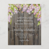 Rustic Lilacs & Lights BUDGET Weddenschap (Voorkant)