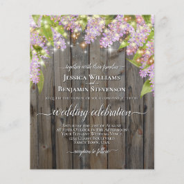 Rustic Lilacs & Lights BUDGET Weddenschap