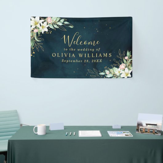 Rustic Lily Floral Dusty Eucalyptus Griekenland Spandoek (Beurs)