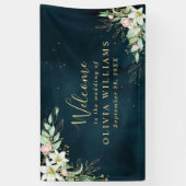 Rustic Lily Floral Dusty Eucalyptus Griekenland Spandoek (Verticaal)
